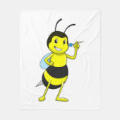 Bee in Darts met Dart Fleece Deken (Voorkant)