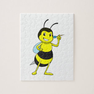 Bee in Darts met Dart Legpuzzel