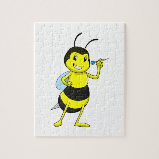 Bee in Darts met Dart Legpuzzel (Verticaal)