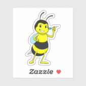 Bee in Darts met Dart Sticker (Vel)