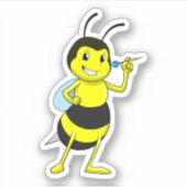 Bee in Darts met Dart Sticker (Voorkant)
