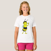 Bee in Darts met Dart T-shirt (Voorkant volledig)