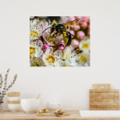 Bee in de buurt 28x24 archiefafdrukken poster (Keuken)