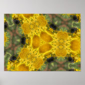 Bee in een Kaleidoscoop Poster (Voorkant)