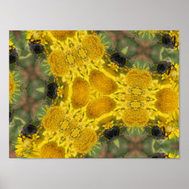 Bee in een Kaleidoscoop Poster