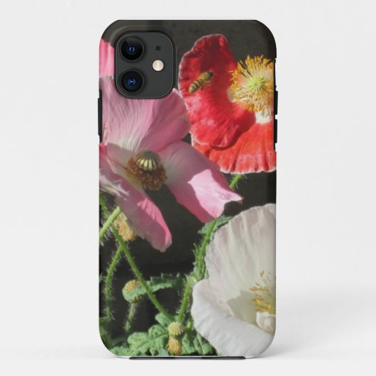 "Bee In The Poppies" telefoonhoesje Case-Mate iPhone Case (Achterkant)