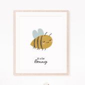 Bee Initiaal Letter Kwekerij Wall Art Poster