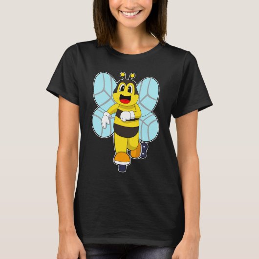 Bee Inline schaatsen Roller schaatsen T-shirt (Voorkant)