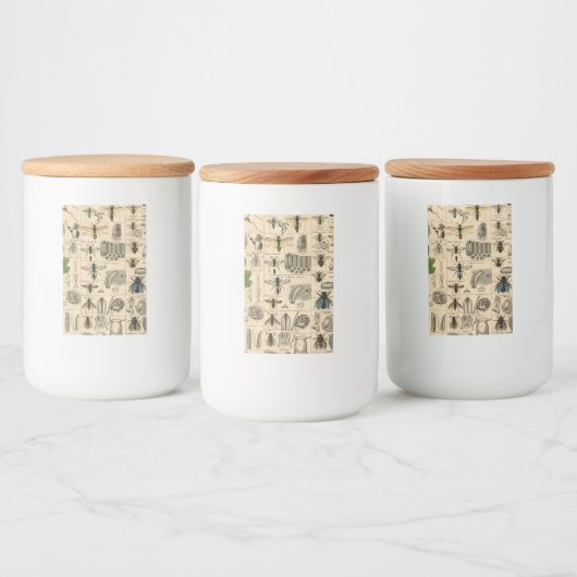 Bee Insect Bug Wasp Natural History Bees Voedselcontainer Etiket (Flessen)