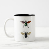 BEE INSECTS  ILLUSTRATIOn Tweekleurige Koffiemok (Links)