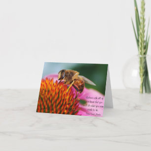 Bee Inspirerend Blank Kaart