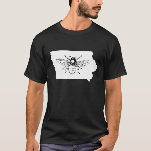 Bee Iowa Bijenteelt T-shirt (Voorkant)