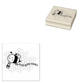 Bee... je bent lief als honing! 당신은꿀 처럼 다 정 해 요 rubberstempel (Gestempeld)