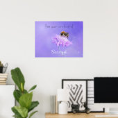Bee je eigen soort mooi Inspirerend Poster (Thuiskantoor)