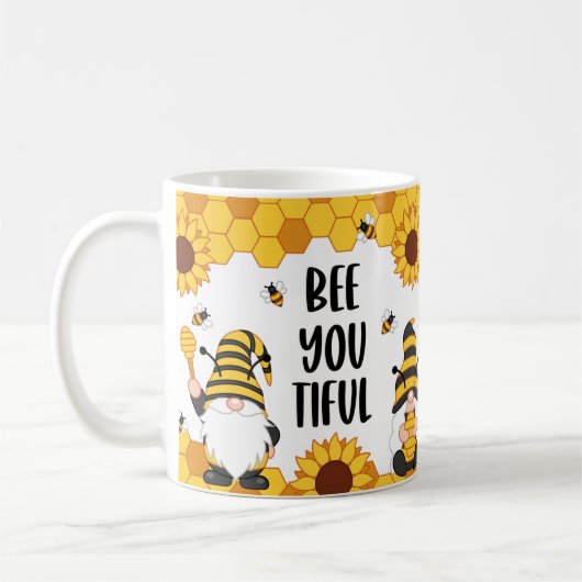 Bee je mooie Gnome bijenkooi Design Coffee Mok Cup (Links)