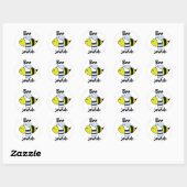 "Bee Jewish" Ronde Sticker (Vel)