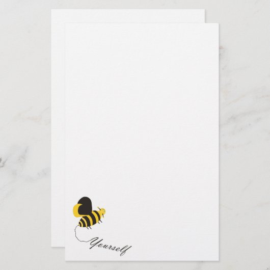 Bee jezelf briefpapier (Voorkant / Achterkant)