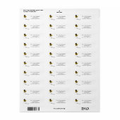 Bee jezelf etiket (Full Sheet)