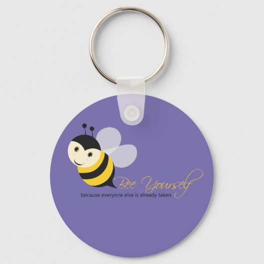 Bee jezelf sleutelhanger (Voorkant)