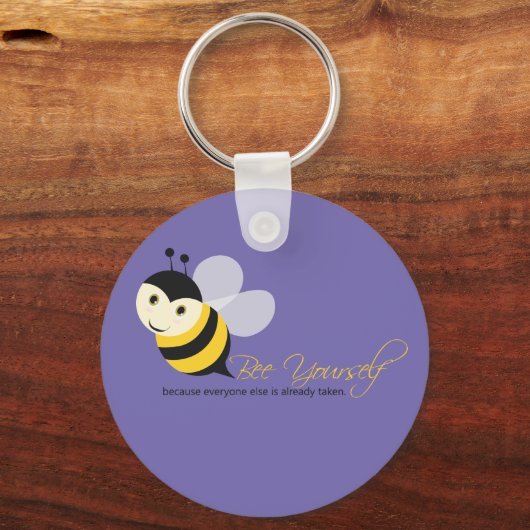 Bee jezelf sleutelhanger (Voorkant)