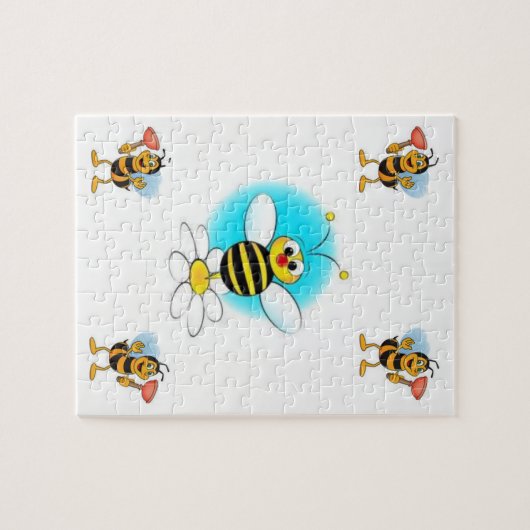 Bee Jigzaag Puzzle Legpuzzel (Horizontaal)