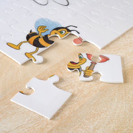 Bee Jigzaag Puzzle Legpuzzel (Zijkant)
