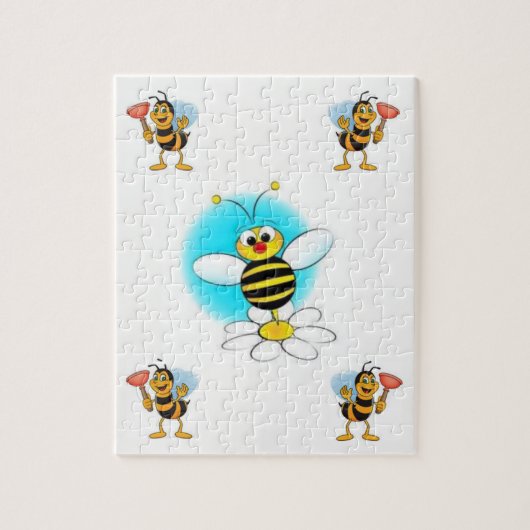 Bee Jigzaag Puzzle Legpuzzel (Verticaal)