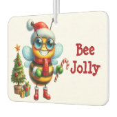Bee Jolly Christmas Laughing Honeybee Luchtverfrisser (Links)