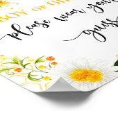 Bee jongen of meisje draag alsjeblieft je gokbord poster (Hoek)