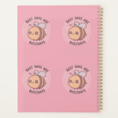 Bee Journal – Cute Pastel Bumblebee Notebook Planner (Achterkant)