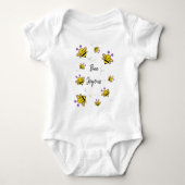 Bee Joyous Whimsical Floral Romper (Voorkant)