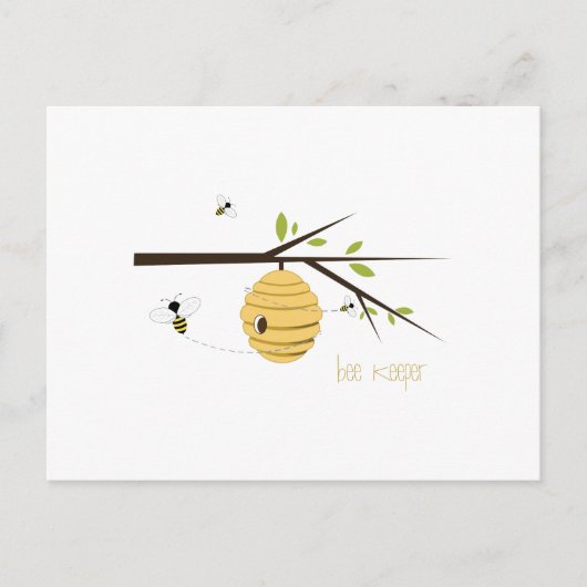 Bee Keeper Briefkaart (Voorkant)