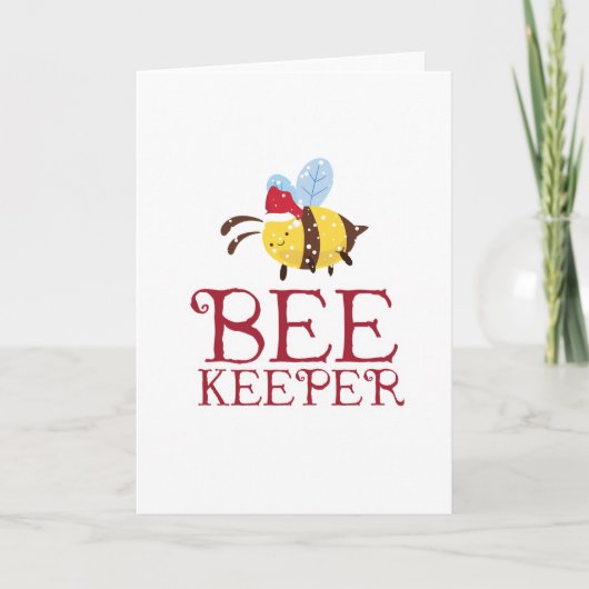 Bee Keeper Christmas Edition Feestdagen Kaart (Voorkant)