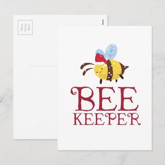 Bee Keeper Christmas Edition Feestdagenkaart (Voorkant / Achterkant)