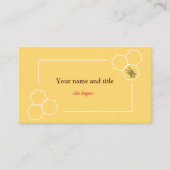 Bee keeper design aanpasbaar visitekaartje (Voorkant)