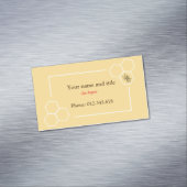 Bee keeper design aanpasbaar visitekaartje magnetisch visitekaartje (Voorbeeld)