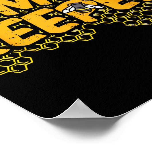 Bee-keeper Funny Beekeeng Pun Humor Honey Aarist G Poster (Hoek)