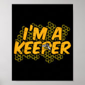 Bee-keeper Funny Beekeeng Pun Humor Honey Aarist G Poster (Voorkant)
