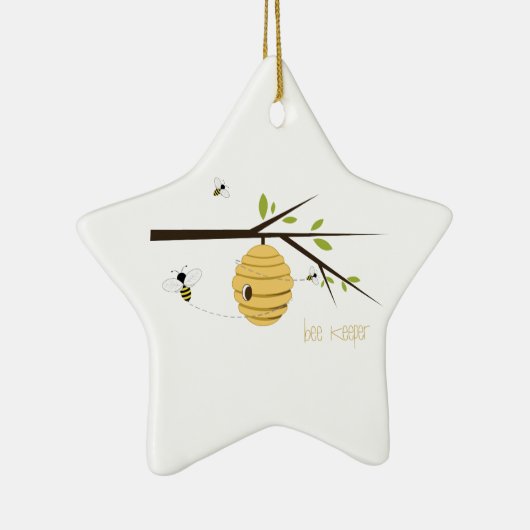 Bee Keeper Keramisch Ornament (Rechts)