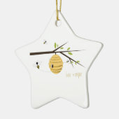 Bee Keeper Keramisch Ornament (Links)