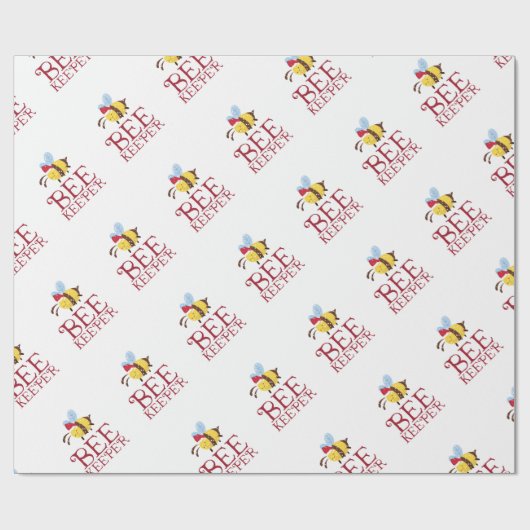 Bee Keeper kersteditie Cadeaupapier (Vlak)