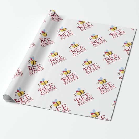 Bee Keeper kersteditie Cadeaupapier (Uitgerold)