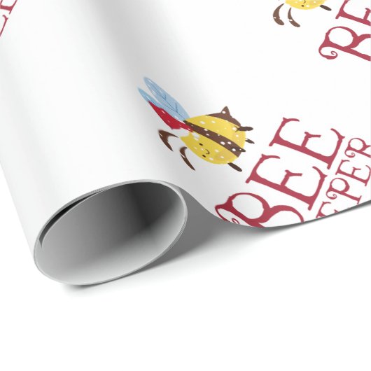 Bee Keeper kersteditie Cadeaupapier (Rol Hoek)