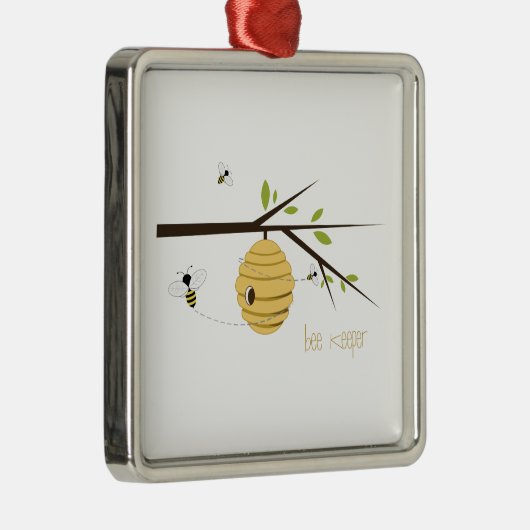 Bee Keeper Metalen Ornament (Rechts)
