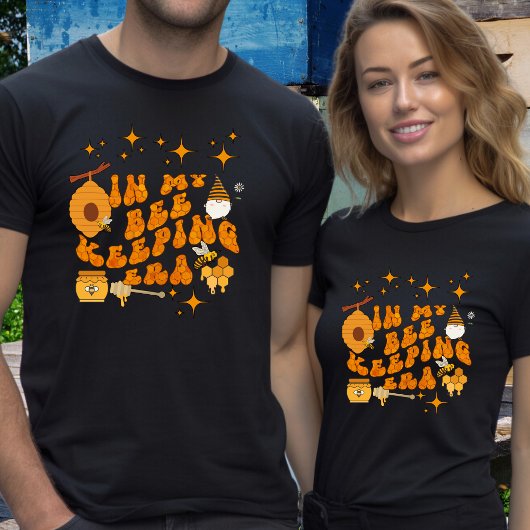Bee Keeping Era Hobby aangepaste tekst op de rug T-shirt