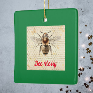 Bee Kerstae Keramisch Ornament