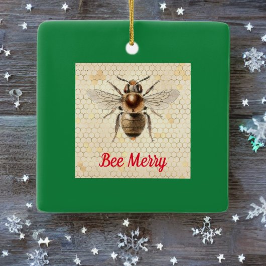 Bee Kerstae Keramisch Ornament