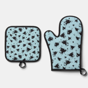 Bee Keuken Set: Oven Mitt & Pot Houder Gift Ovenwant & Pannenlap Set