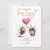 Bee Kids Classroom Valentines Day Notitiekaartje (Voorkant)