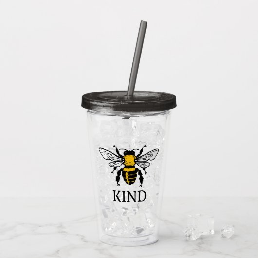 Bee Kind Acryl Drinkbeker (Achterkant ijs)